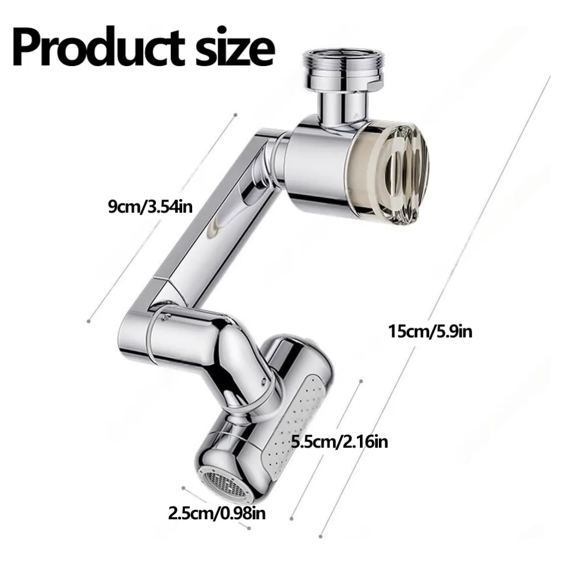 360° Rotating Four-Mode Waterfall Machanical Arm