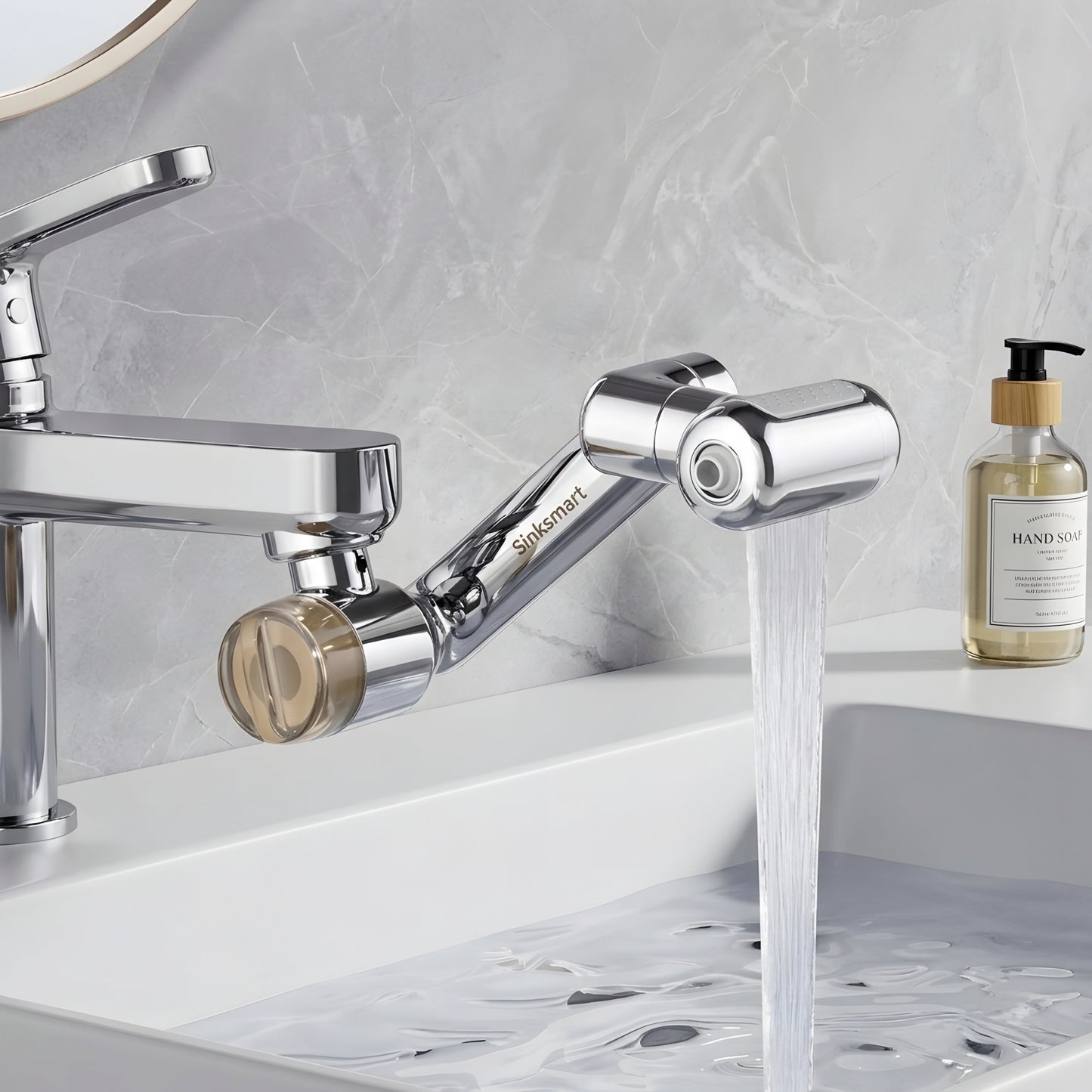 360° Rotating Four-Mode Waterfall Machanical Arm