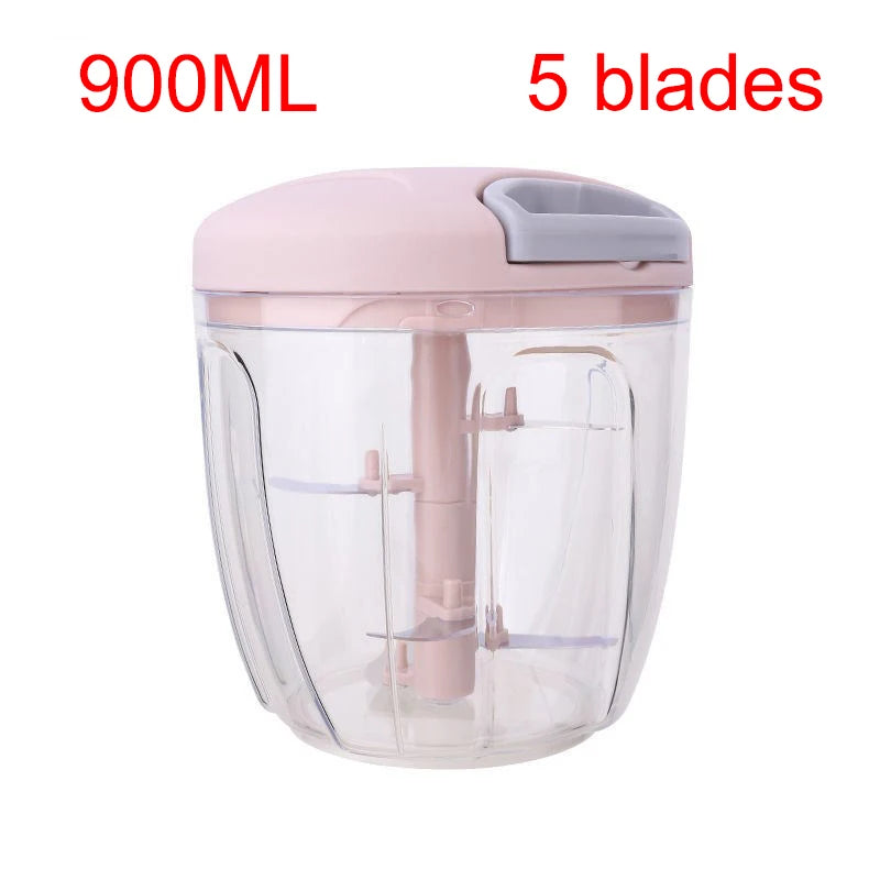 Manual Meat, Vegetable And Garlic Chopper